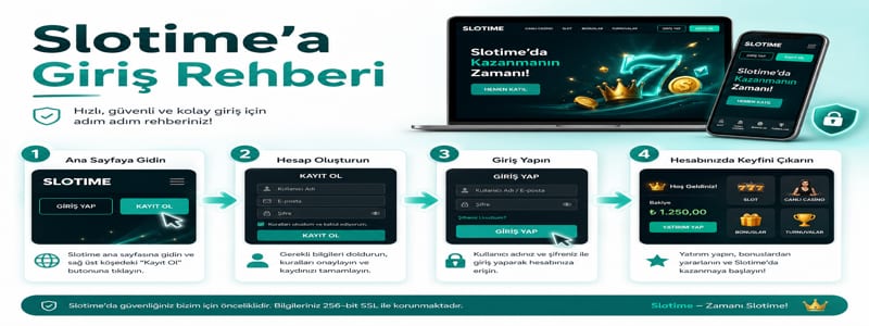 Slotime Giriş Nasıl Yapılır Rehber Görseli
