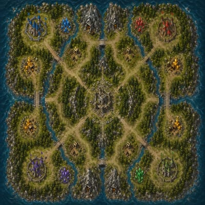 Slotime Strateji Arena Oyunu Harita Görünümü